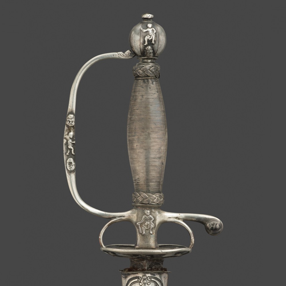 A Silver-Hilted Small-Sword made for a Child, together with its Scabbard,